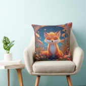 Coussin Renard Charmant Assis au Milieu d'une Forêt Fantas (Chaise)