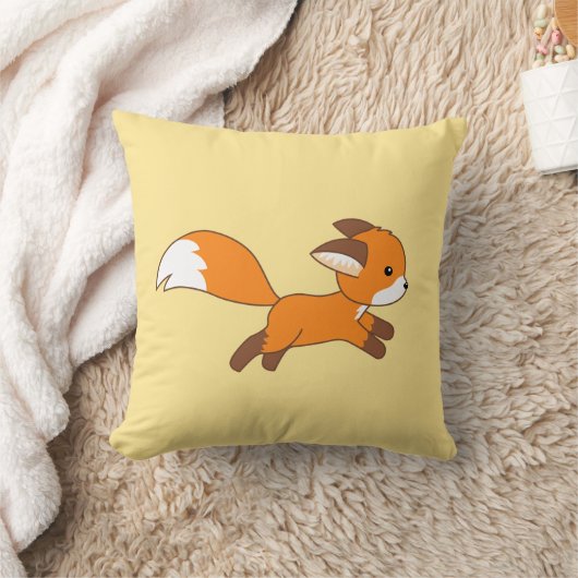 Coussin Renard coureur mignon (Couverture)