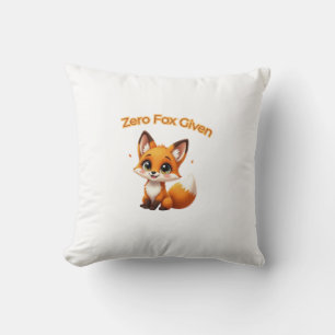 Coussin Renard de dessin animé mignon – Style Kawaii adora