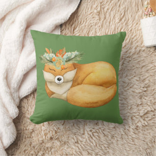Coussin Renard de Noël