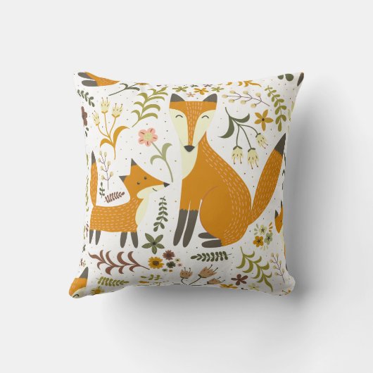 Coussin Renard des bois (Verso)