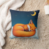 Coussin ☁️🦊 Renard Endormi Nuage Décoration Douillette Ca (Couverture)