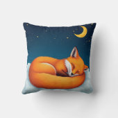 Coussin ☁️🦊 Renard Endormi Nuage Décoration Douillette Ca (Verso)