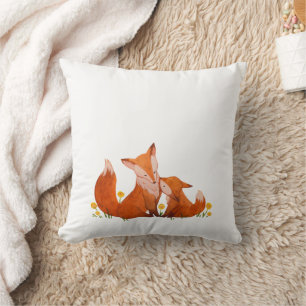 Coussin Renard et bébé