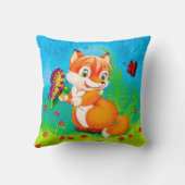 Coussin renard et papillon (Verso)
