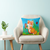 Coussin renard et papillon (Chaise)