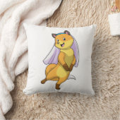 Coussin Renard marié avec voile (Couverture)