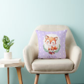 Coussin Renard mignon à pois élégant (Chaise)