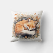Coussin Renard Mignon Endormi (Verso)