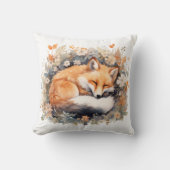 Coussin Renard Mignon Endormi (Recto)
