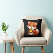 Coussin Renard Mignon Kawaii (Chaise)