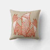 Coussin Renard rouille et renard ivoire (Verso)