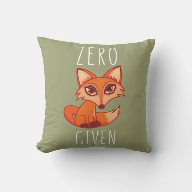 Coussin Renard zéro donné (Recto)