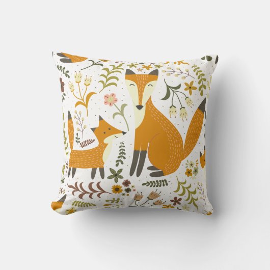 Coussin Renards des Bois (Recto)