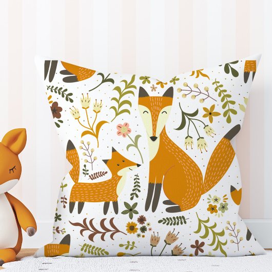 Coussin Renards des Bois