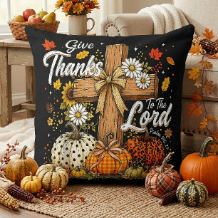Coussin Rendez grâce au Seigneur Saison Automne