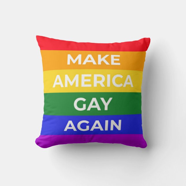 Coussin Rendre l'Amérique gay (Recto)