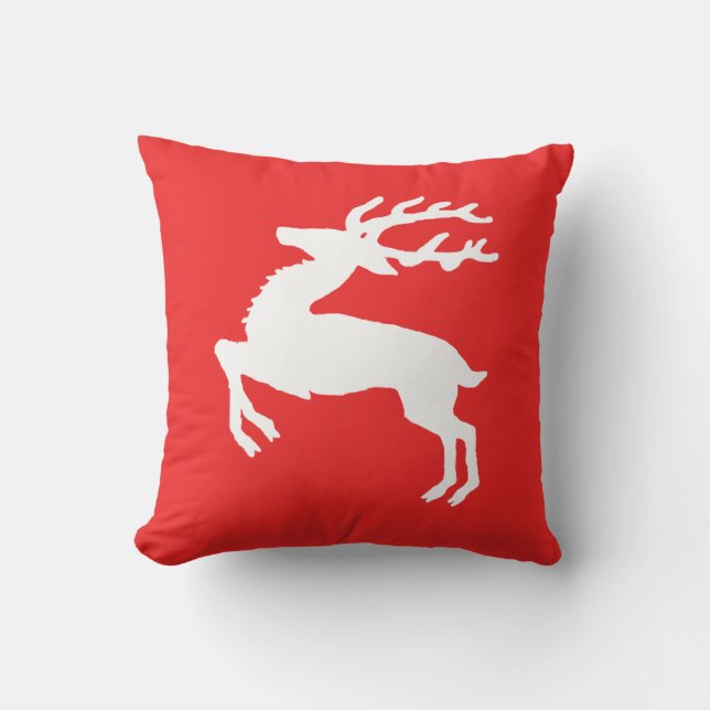 Coussin Renne blanc (Recto)