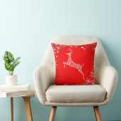 Coussin Renne Flocon de Neige (Chaise)
