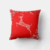 Coussin Renne Flocon de Neige (Verso)