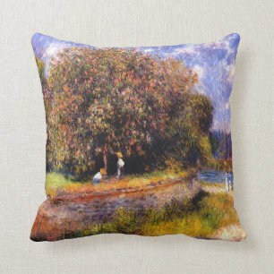 Coussin Renoir - Arbre de châtaigniers en floraison, 1881