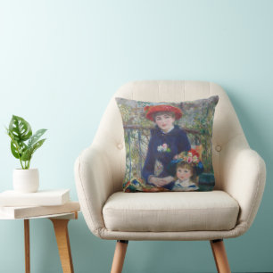 Coussin Renoir Deux Soeurs Terrasse Français Impressionnis