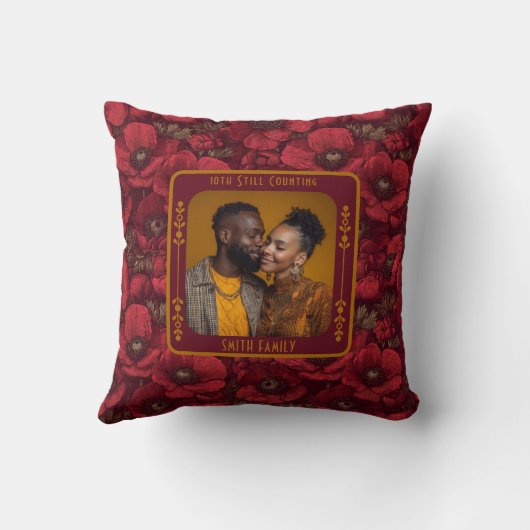 Coussin Renouvellement de Vow à la mode réfléchi Jeu d'ore (Verso)