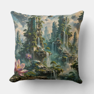 Coussin Rénovation Urbaine Ville Post-Apocalyptique Futuri