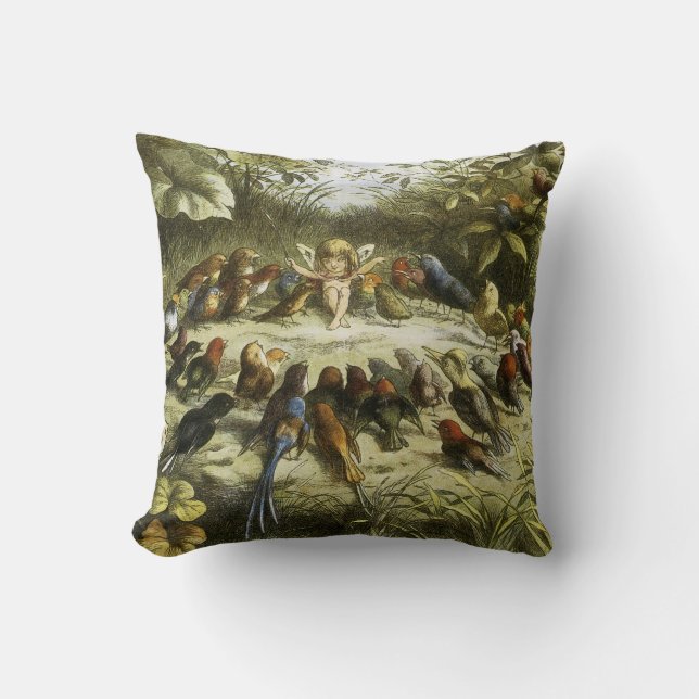 Coussin "Répétition dans le royaume des fées" par Richard (Recto)