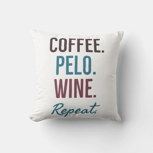 Coussin Répétition du vin de pelo de café (Recto)