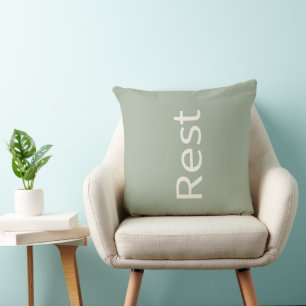 Coussin Repos Vert Sage Inspirant