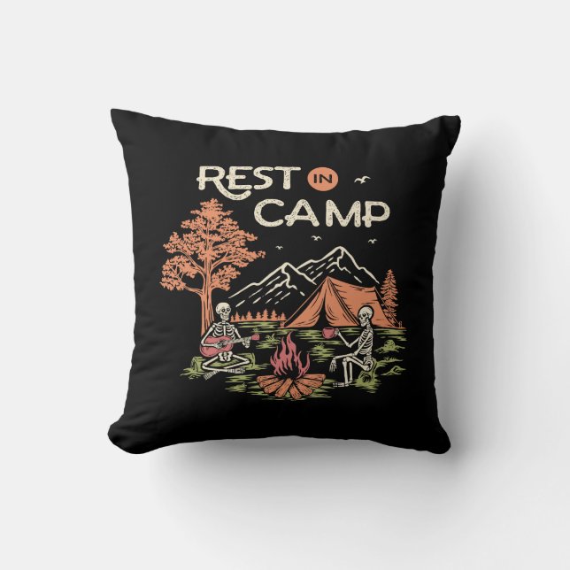 Coussin Repose au camp (Recto)