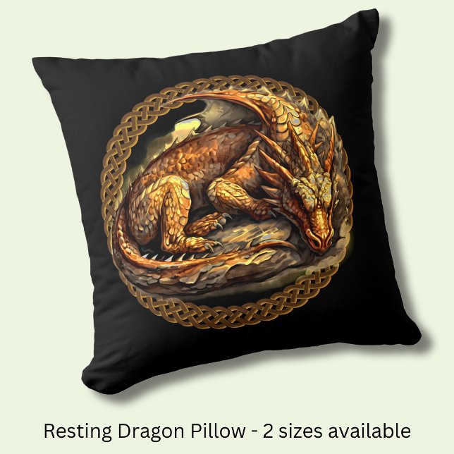 Coussin Repose du dragon Brown (Créateur téléchargé)