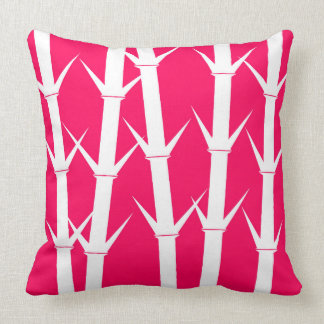 Coussin Reposez le blanc/fuchsia et le fuchsia/blanc de