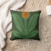 Coussin Repro Jaune Tulipe Verte Art Nouveau Tile (Couverture)