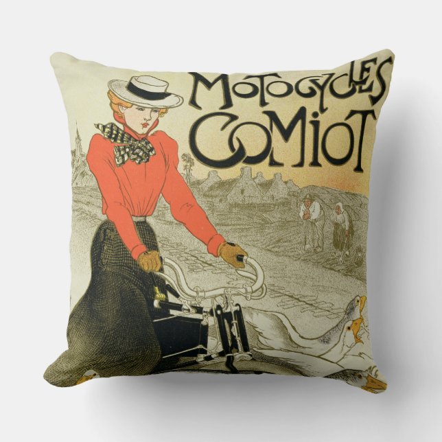 Coussin Reproduction d'une publicité par affichage Comiot (Recto)