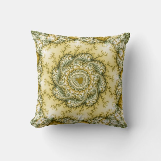 Coussin Reptilien - Art fractal (Recto)