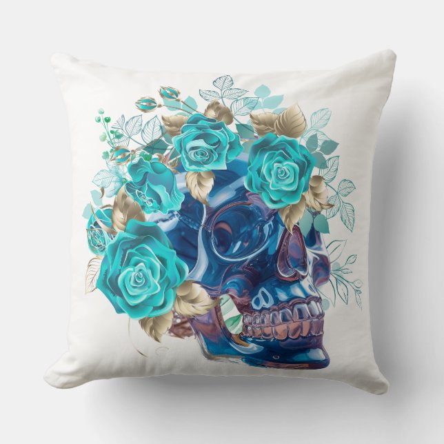 Coussin Requiem Fleur Bleue (Recto)