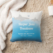 Coussin requin bleu blanc Nom bébé naissances Statistiques (Couverture)