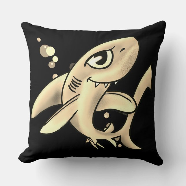 Coussin Requin doré (Recto)