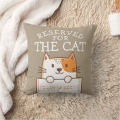 Coussin Réservé Au Chat (Couverture)