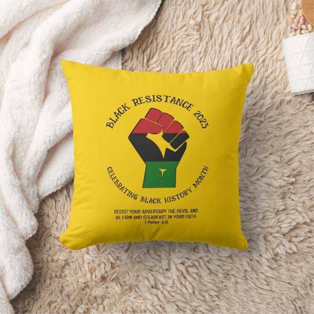 Coussin RÉsistance MOIS HISTORIQUE NOIRE 2023 (Couverture)