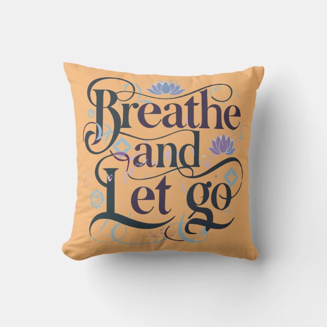Coussin Respire et laisser aller (Recto)
