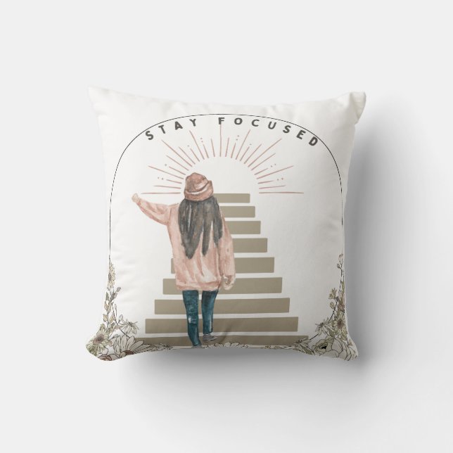 Coussin Rester concentré (Recto)