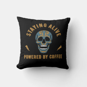 Coussin Rester en vie alimenté par le café - énergie crâni