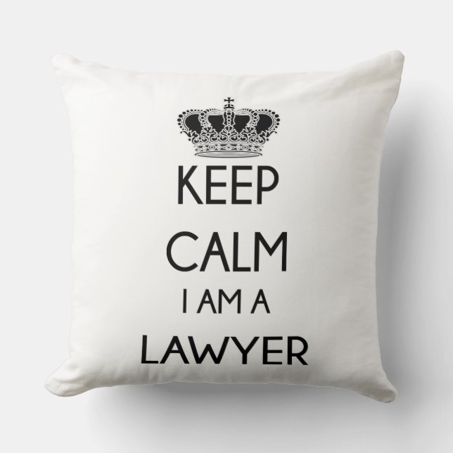 Coussin Restez Calme, je suis un Avocat (Recto)
