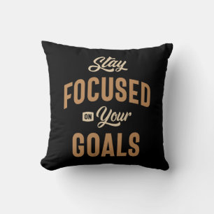 Coussin Restez concentré sur vos objectifs - Devis motivat