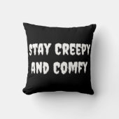 Coussin Restez Déplaisant et composez Halloween (Recto)