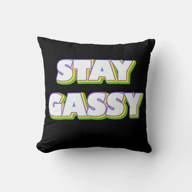 Coussin Restez Gassy (Recto)