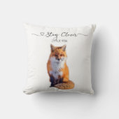 Coussin Restez malin Little Fox (Recto)